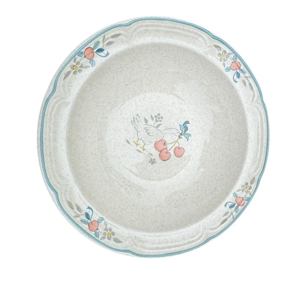 International China Stoneware Goose Cherry Soup Cereal Bowls Japan Set‎ of 4